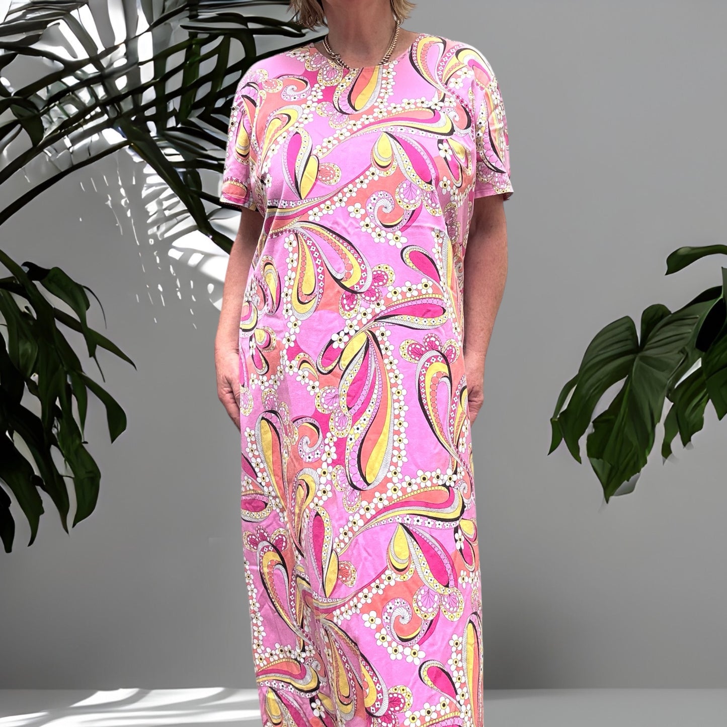 Donna Retro Paisley Dress Size 16