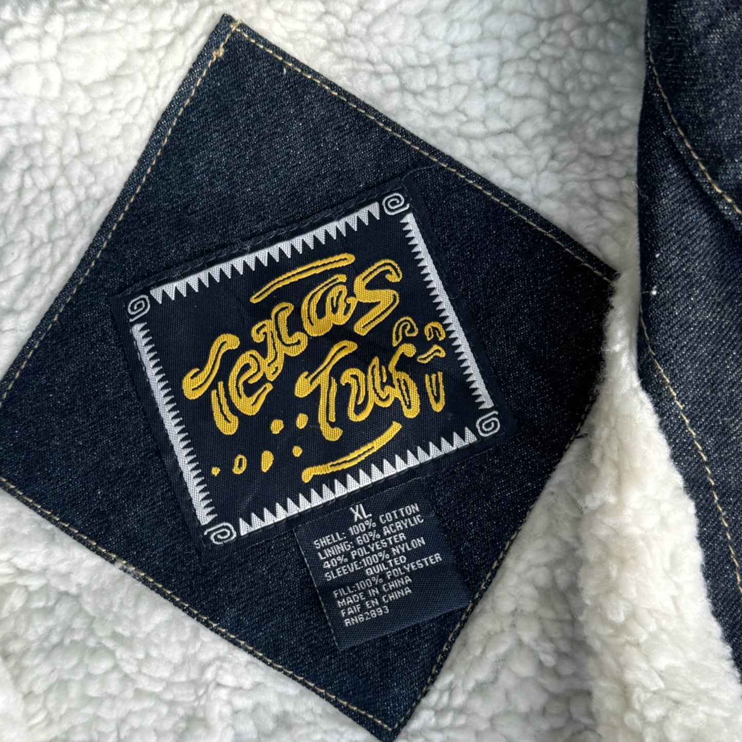 Texas Tuff Denim Jacket Size L-XL