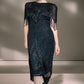 Patty Beaded Silk Dress Size 8 ~10