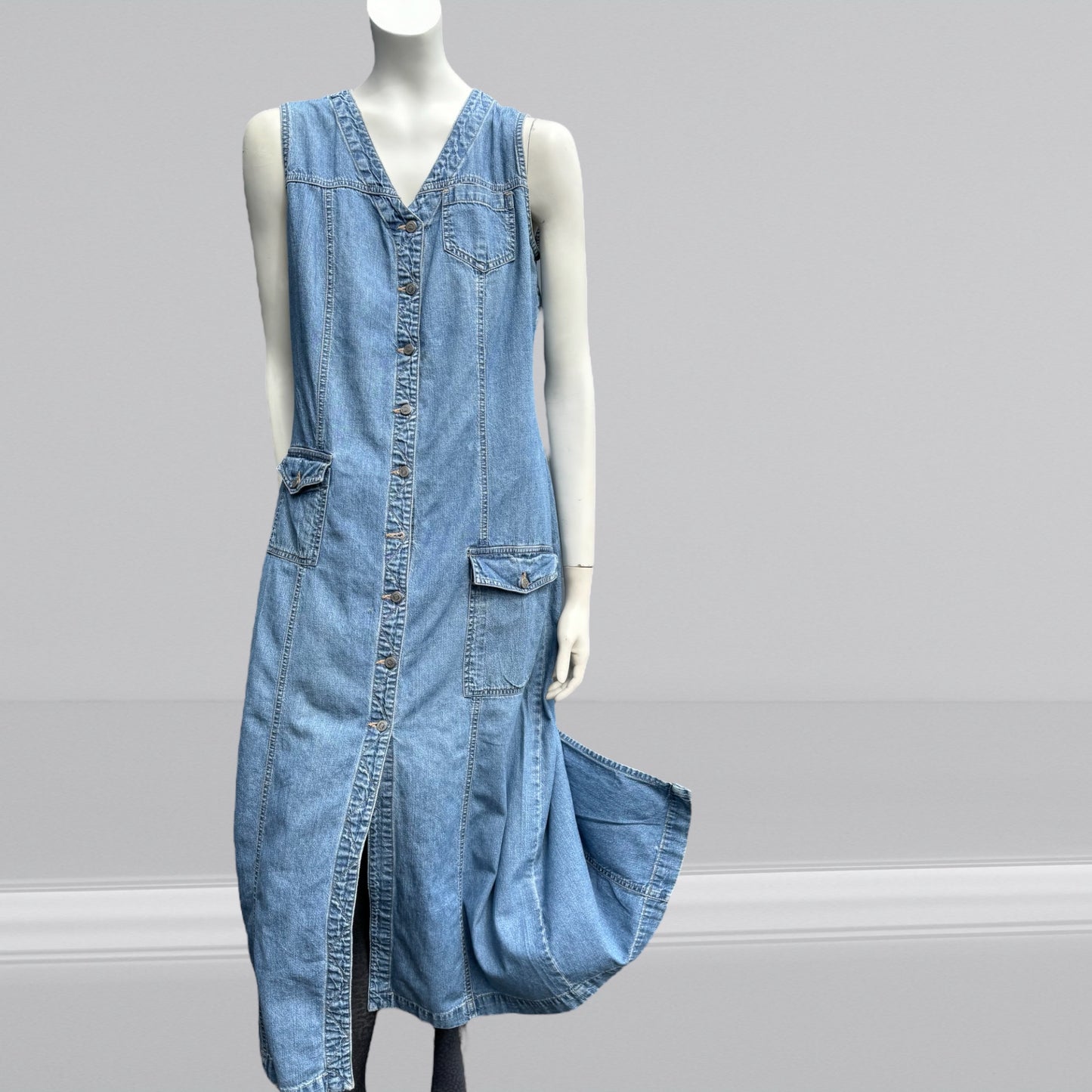 Monica 90's Denim Dress Size 10-12