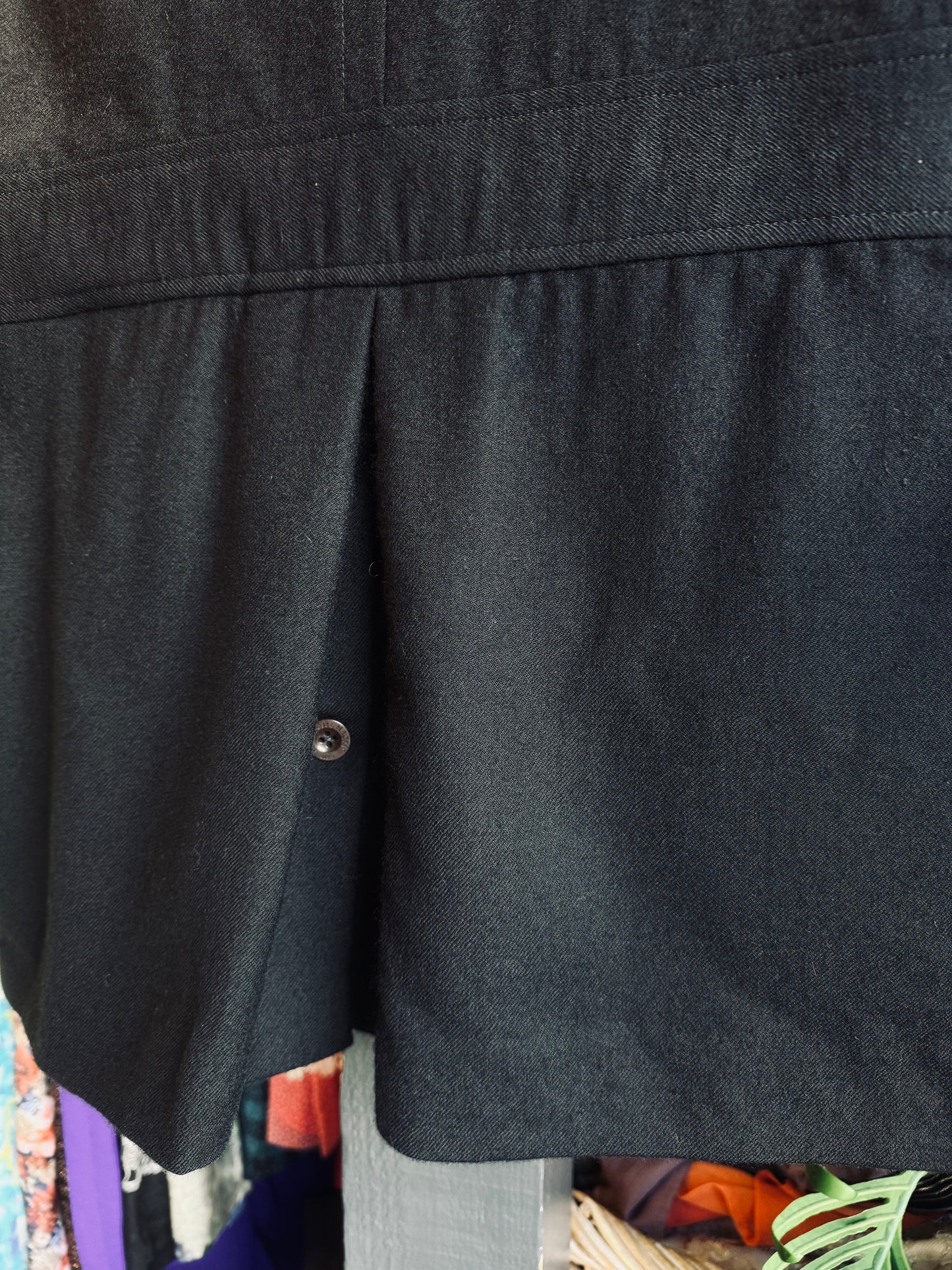 Long John Silver Black Pea Coat Size L