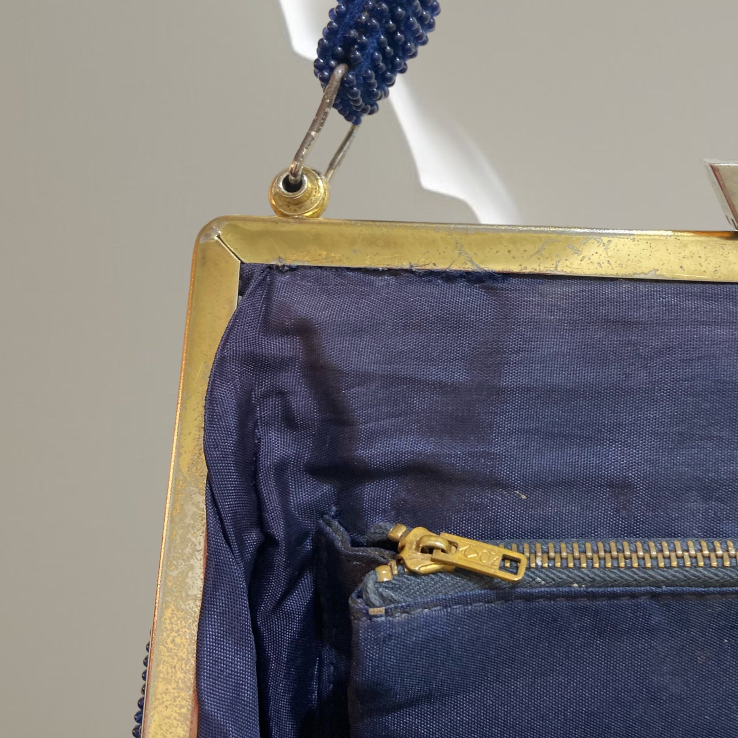 Clipper Vintage Beaded Handbag.