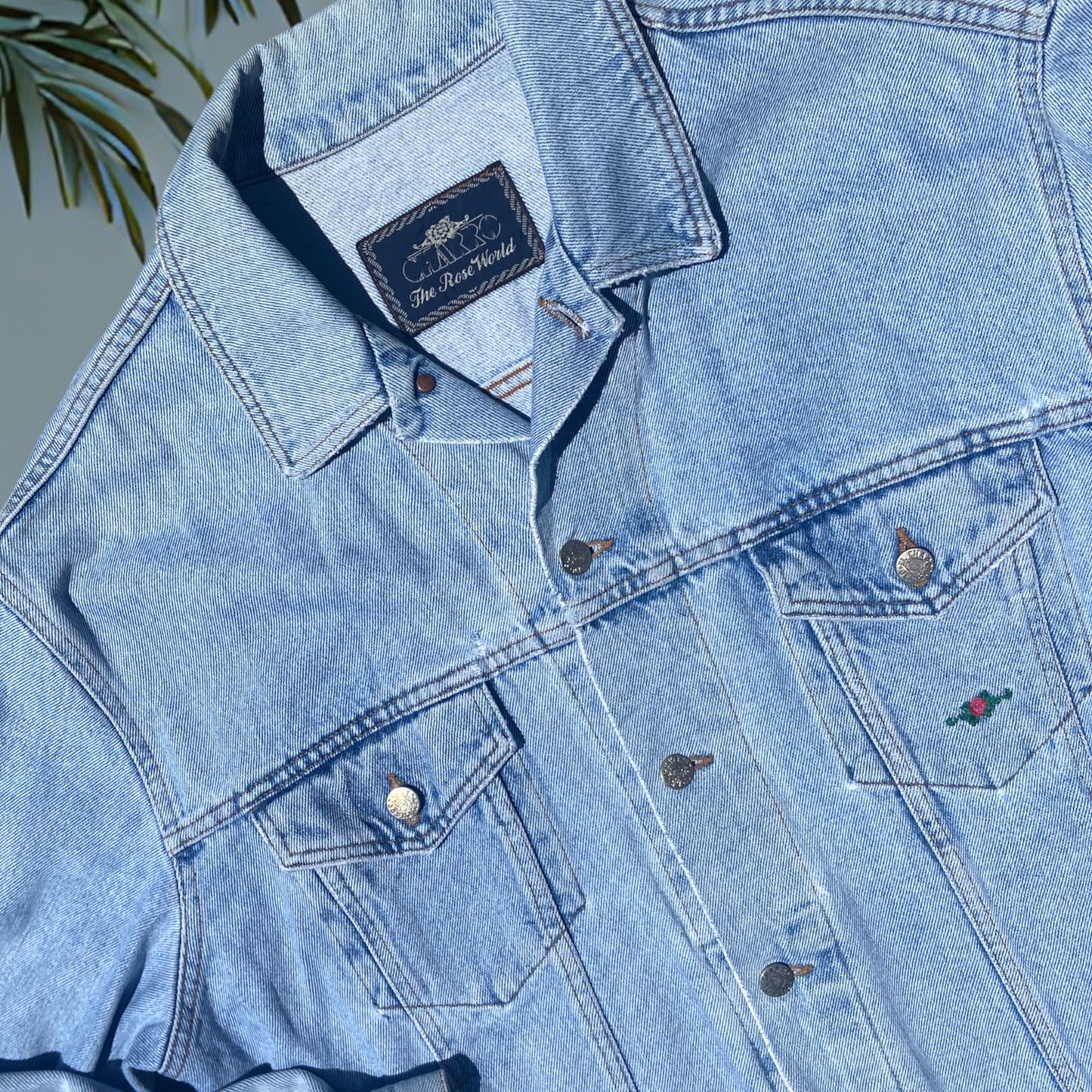 Rose World Denim Jacket Size Large
