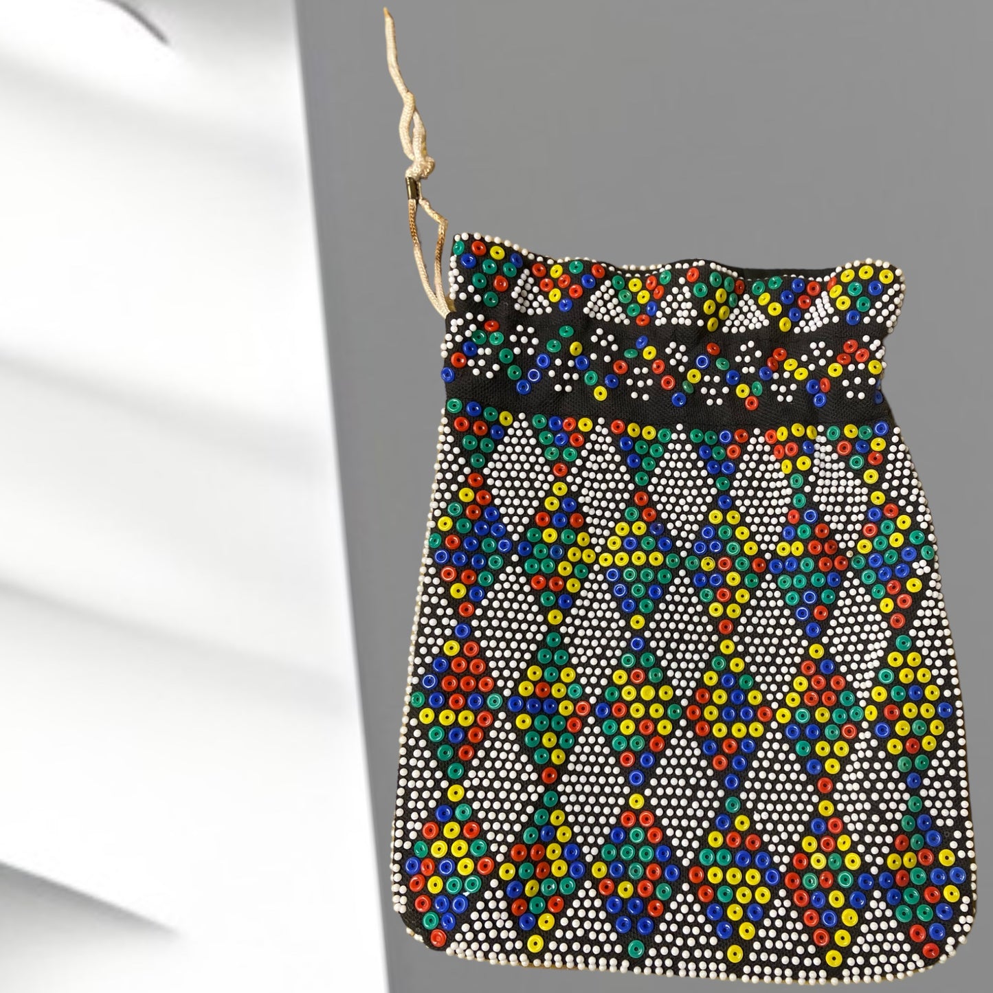70's Beaded Pouch