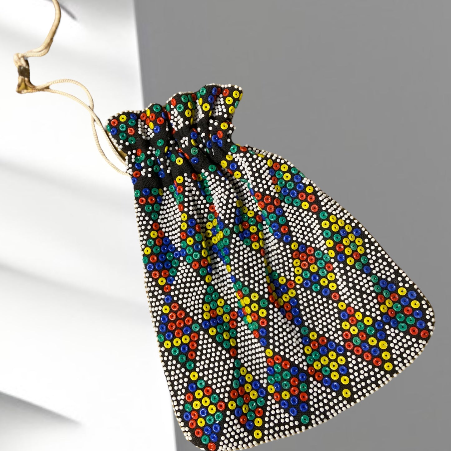 70's Beaded Pouch