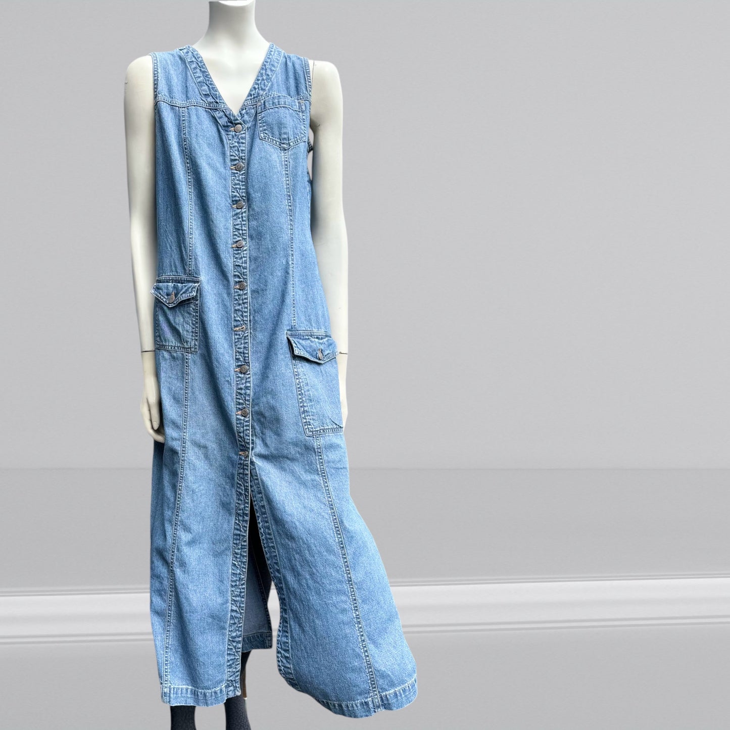 Monica 90's Denim Dress Size 10-12