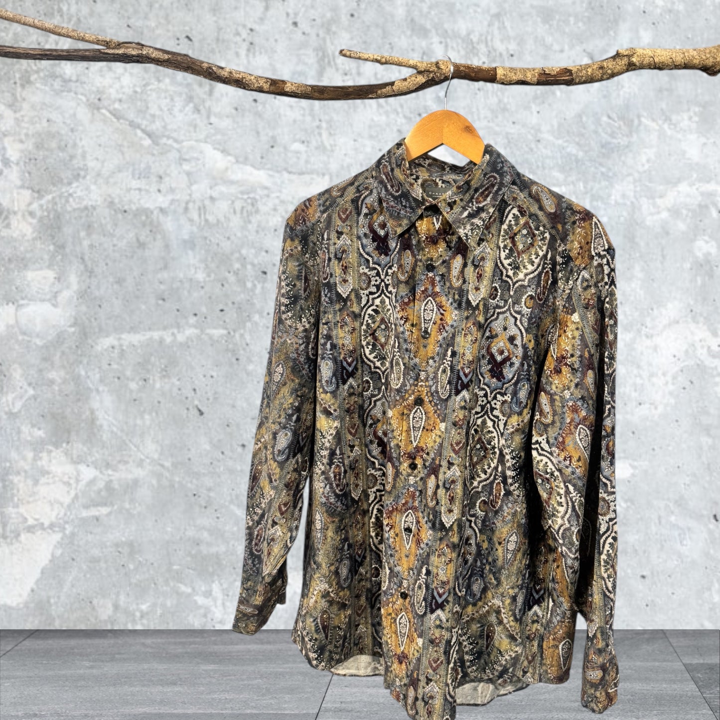 Crazy Horse Paisley Corduroy shirt Size L
