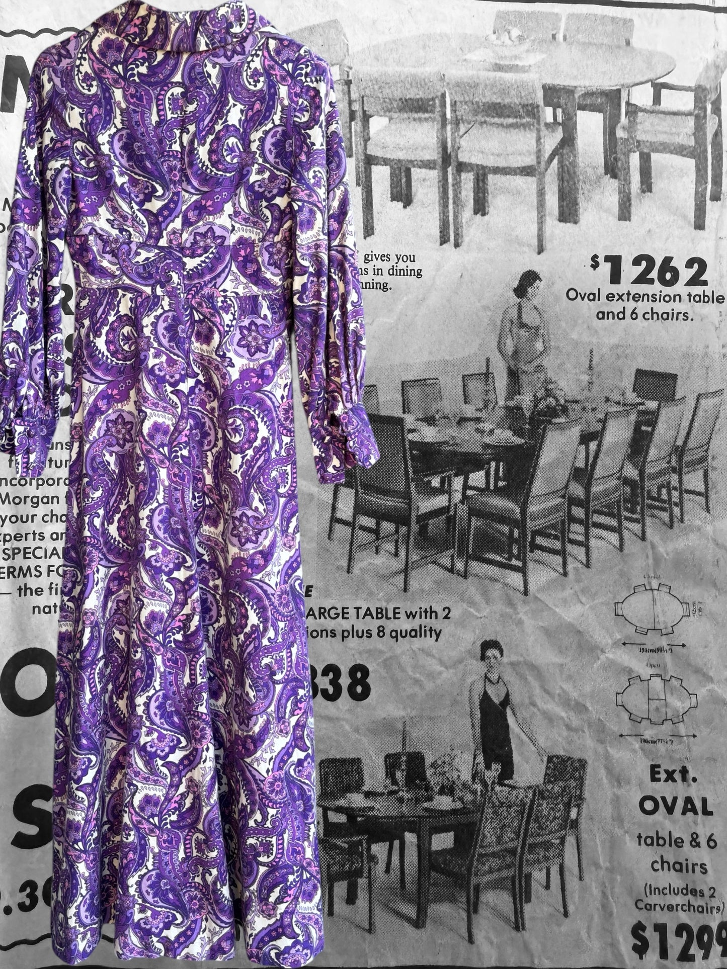 Pat Paisley Dress Size 8