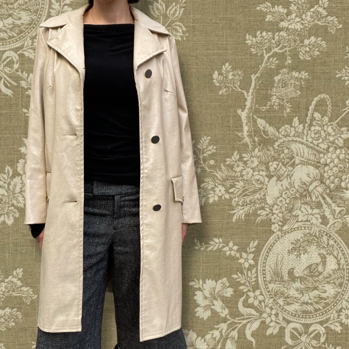 Vinnie Vinyl Overcoat Size 8/10