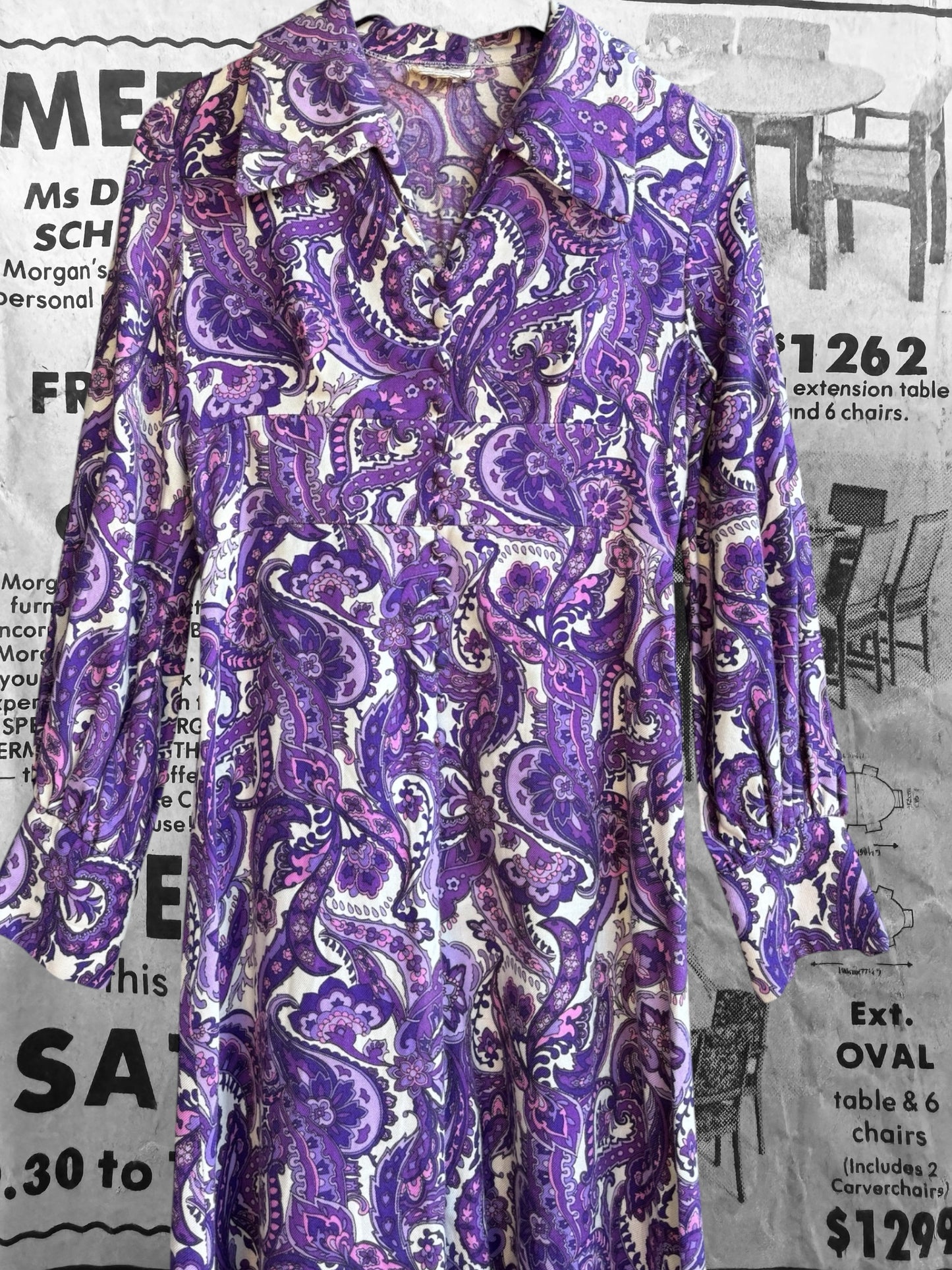 Pat Paisley Dress Size 8