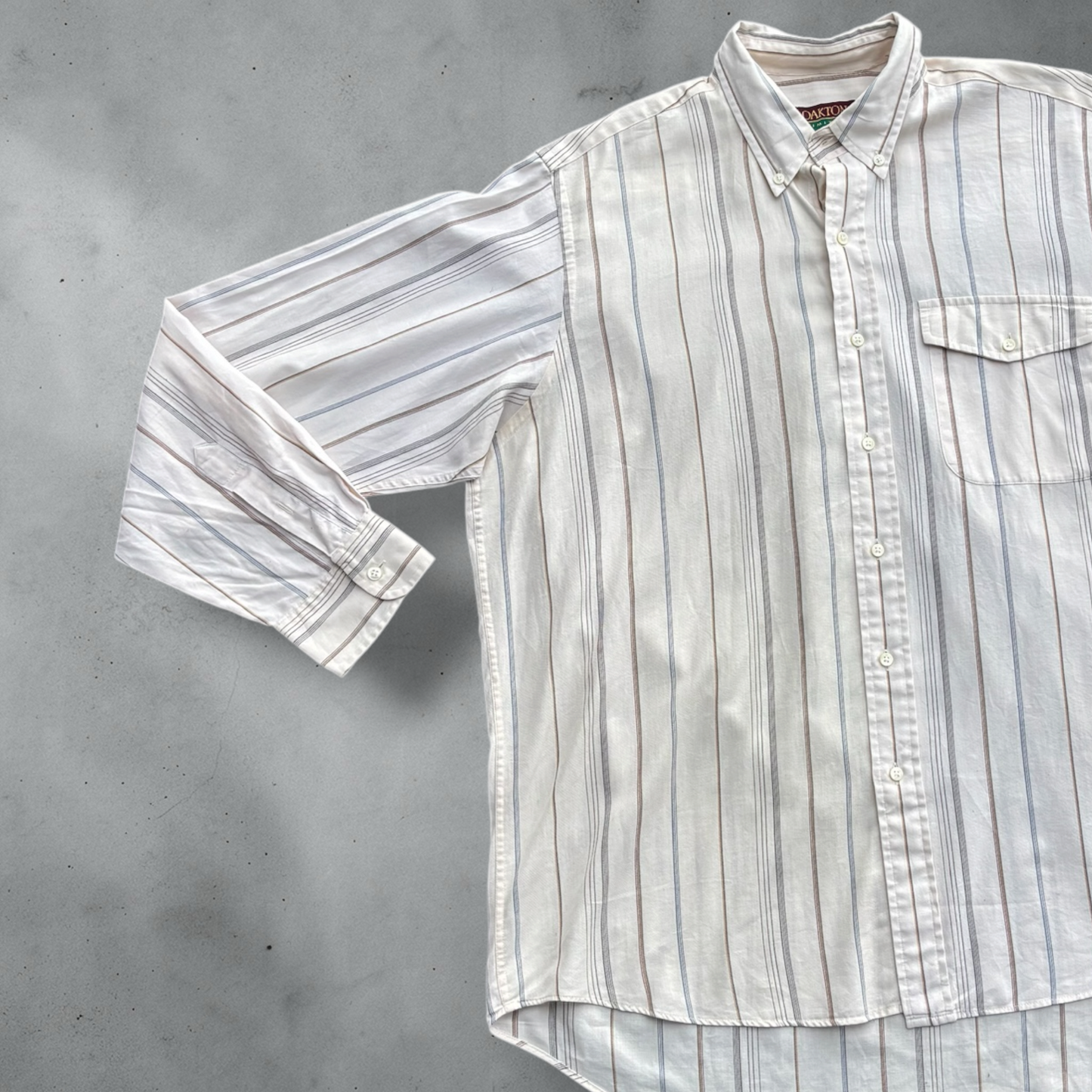 Jules Stripe Button Up Shirt Size L