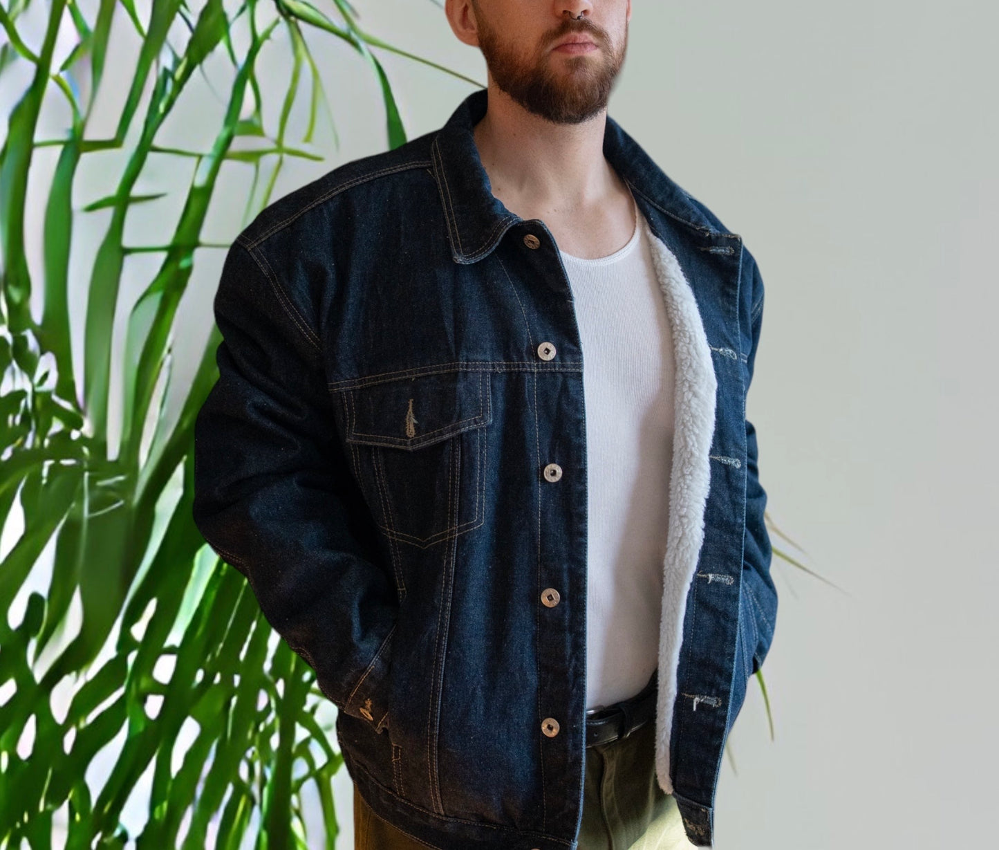 Texas Tuff Denim Jacket Size L-XL