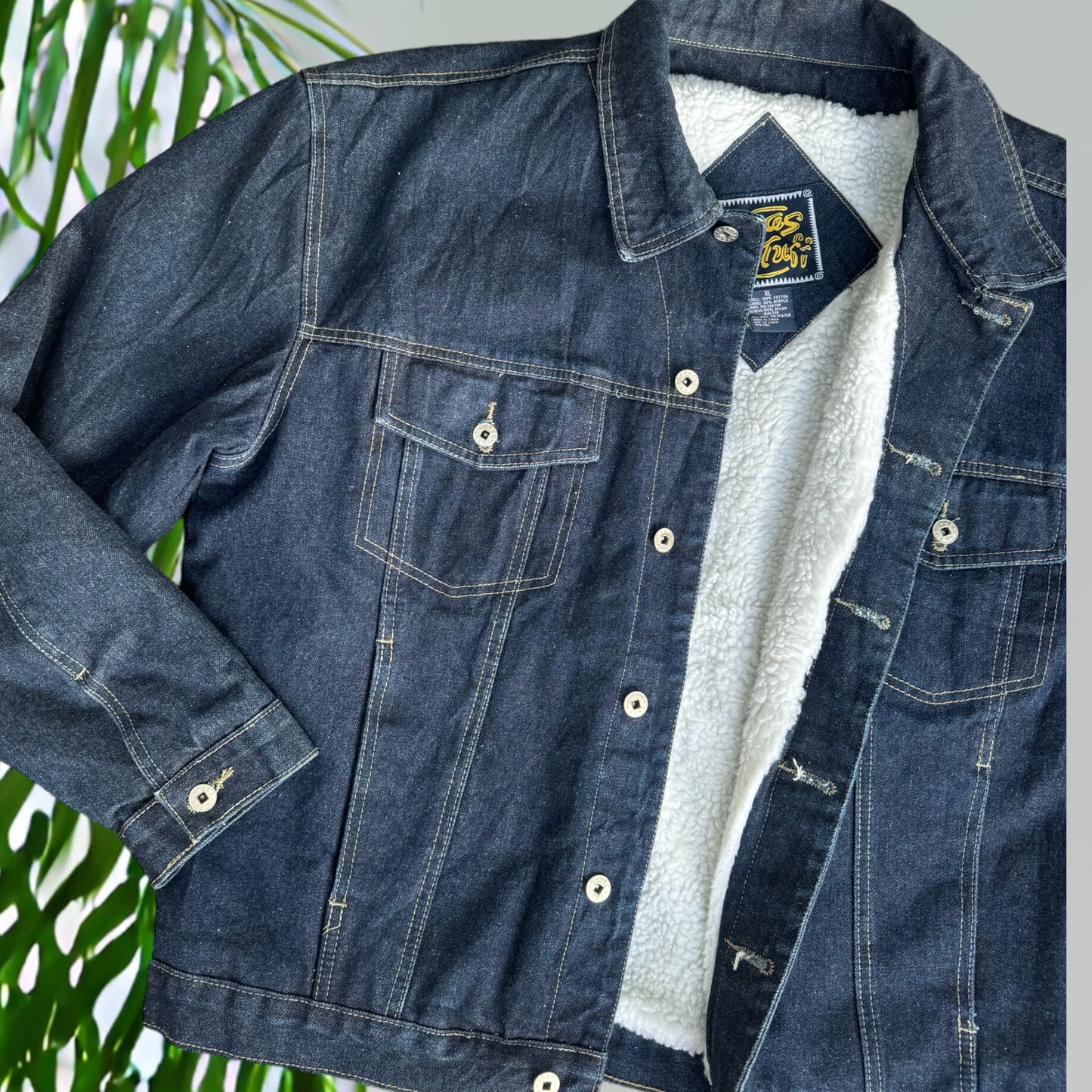 Texas Tuff Denim Jacket Size L-XL