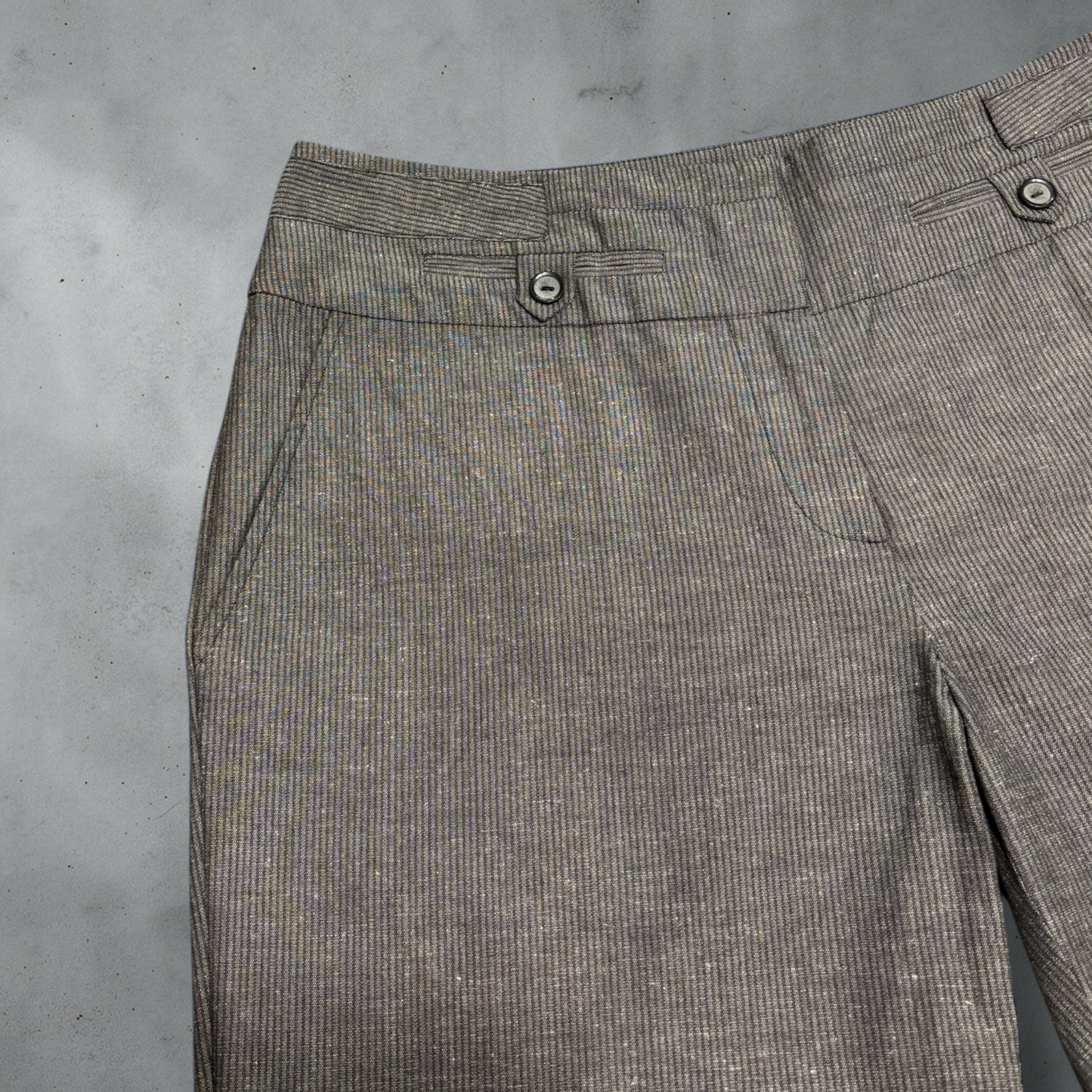 Madison Grey Pinstripe Shorts Size 12