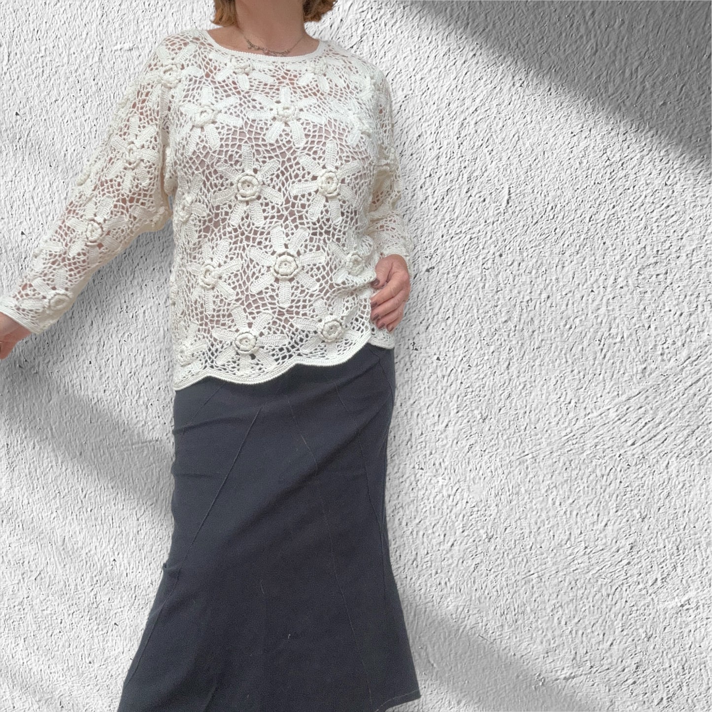 Mila Crochet Jumper size 12-14