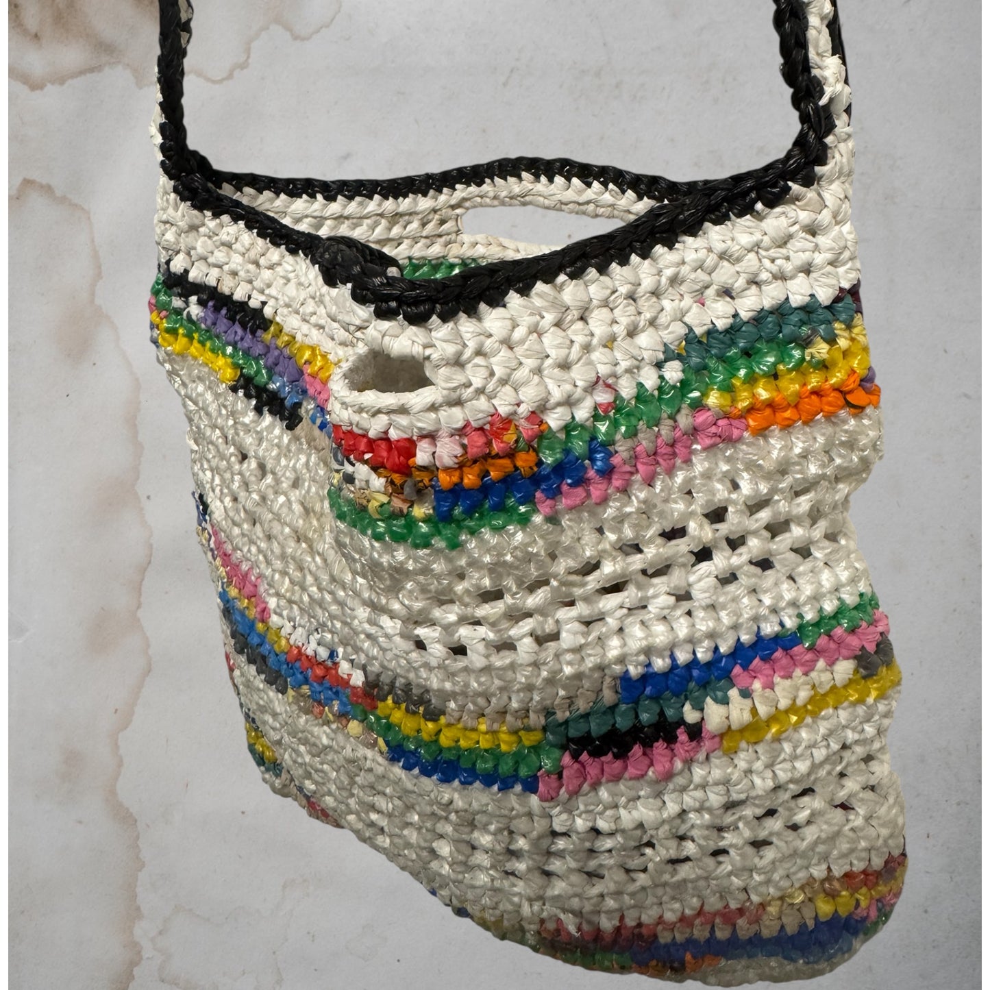 Rainbow Crochet bag Size M