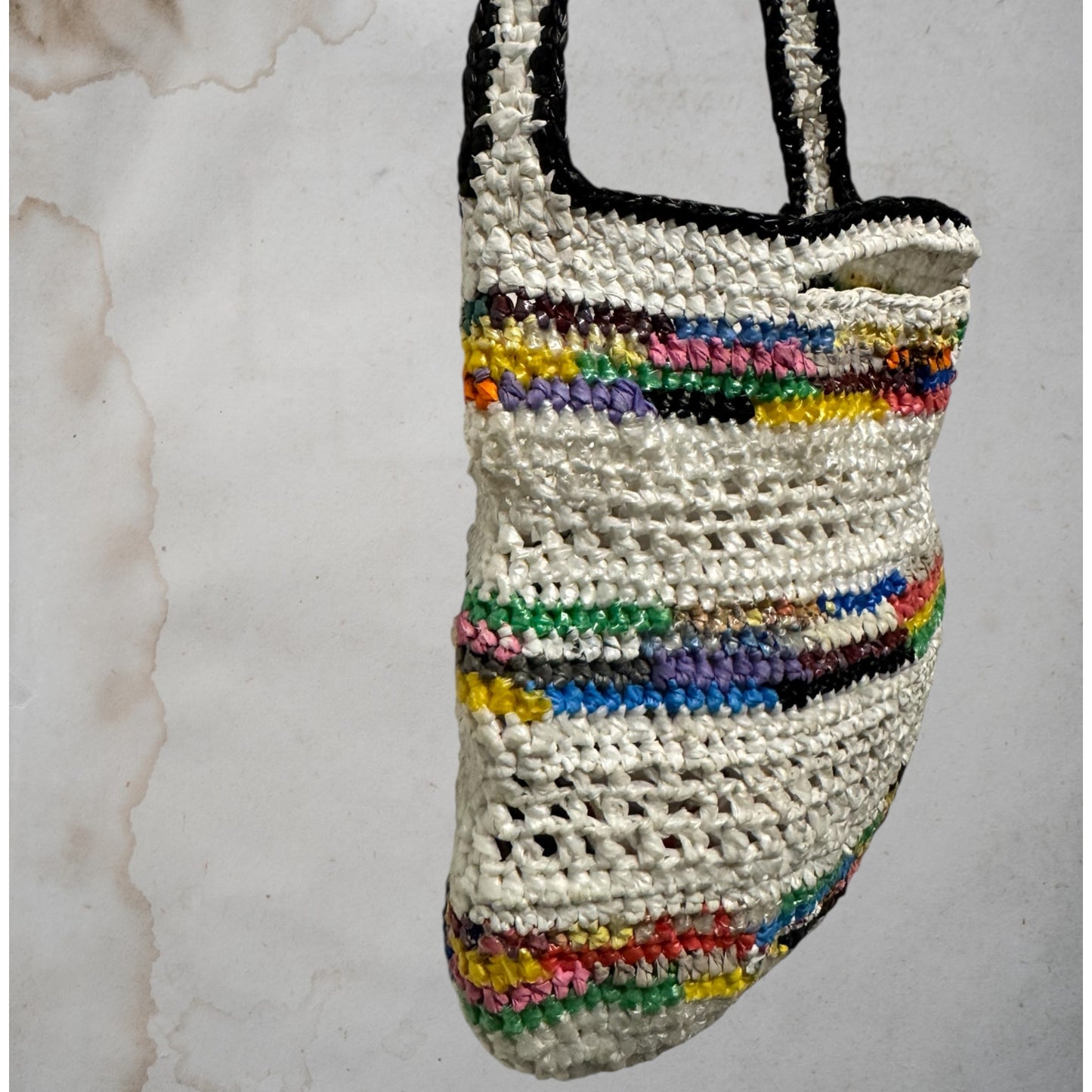 Rainbow Crochet bag Size M