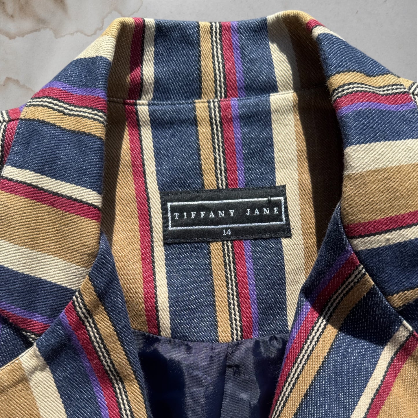 Tiffany Striped Blazer Size 14