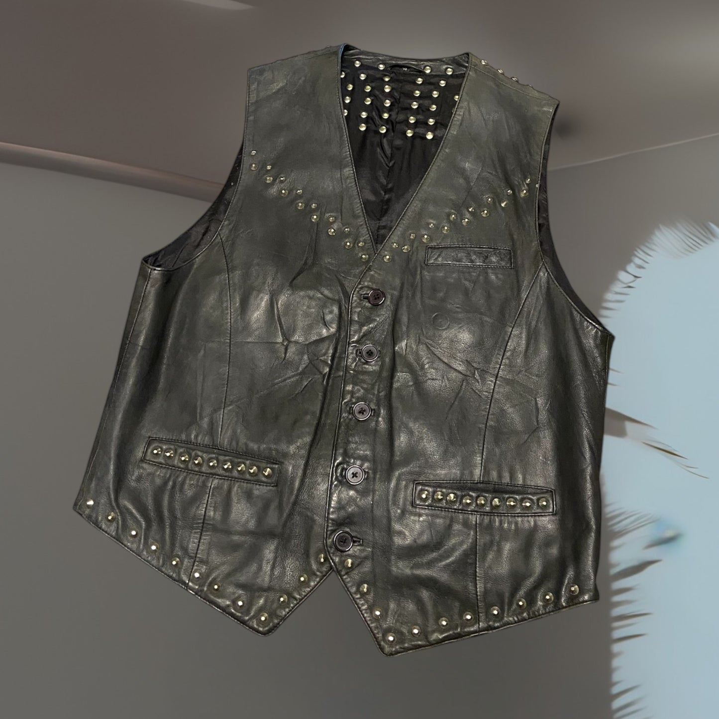 Punk Studded Vest L