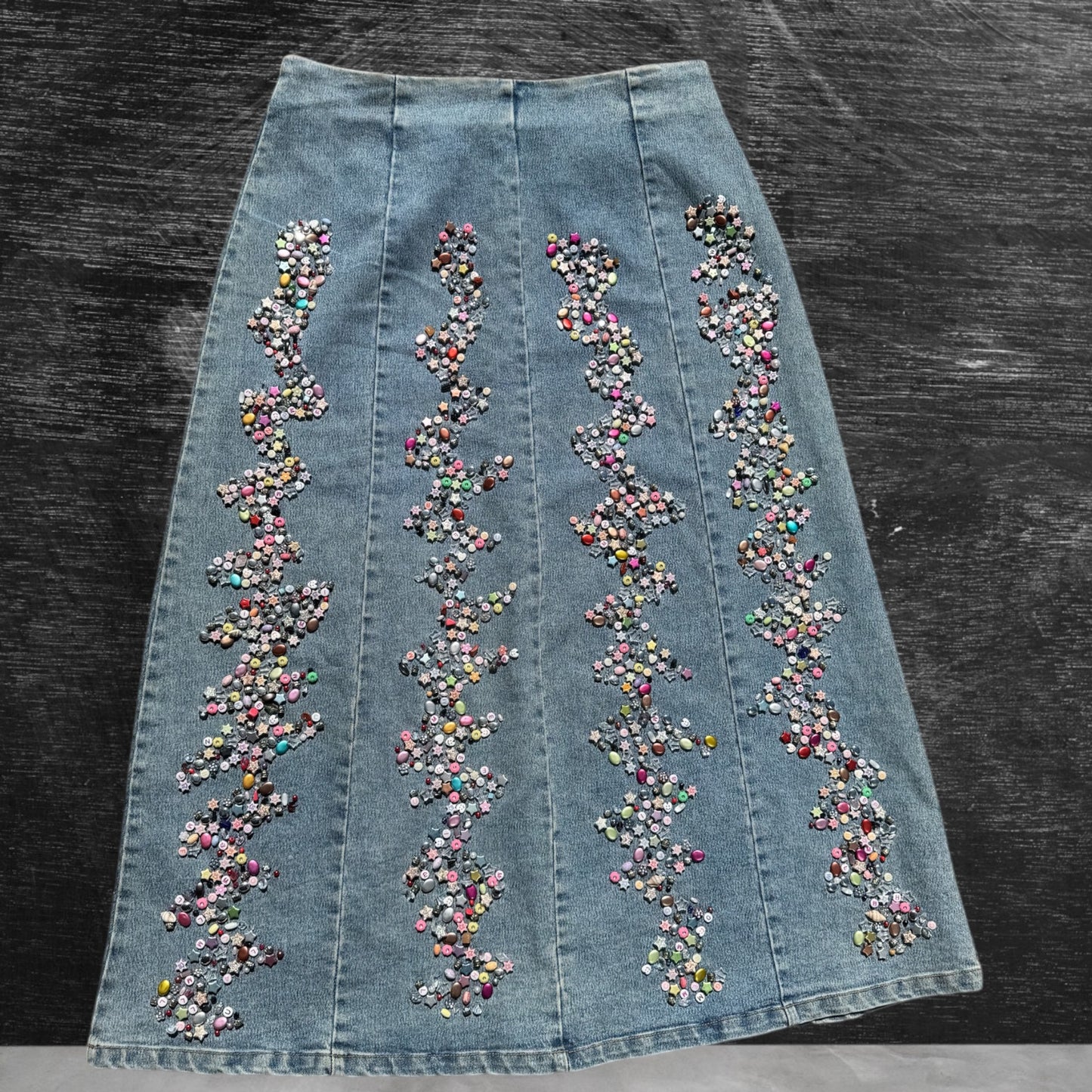 Denim Midi Skirt