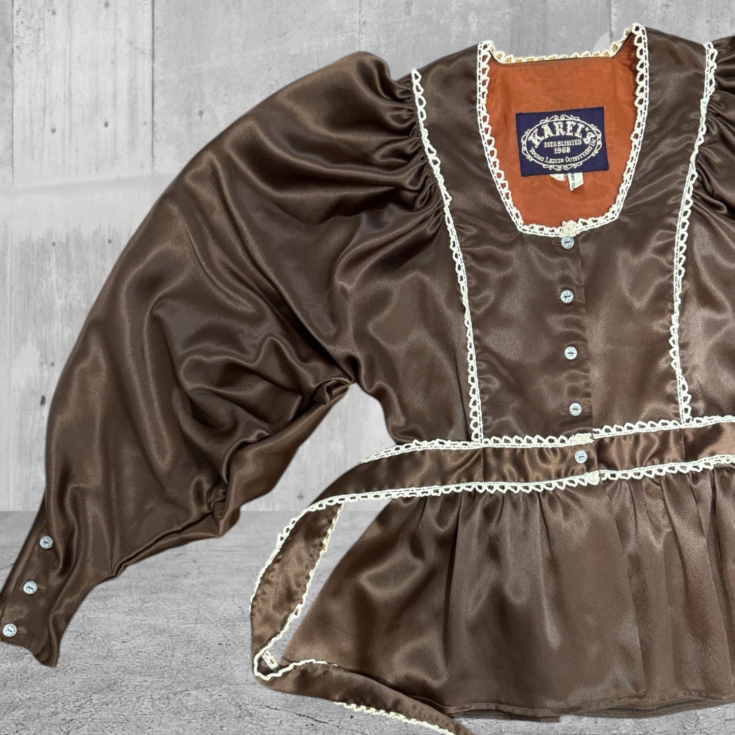 Karels 70’s Vintage Blouse Size 8