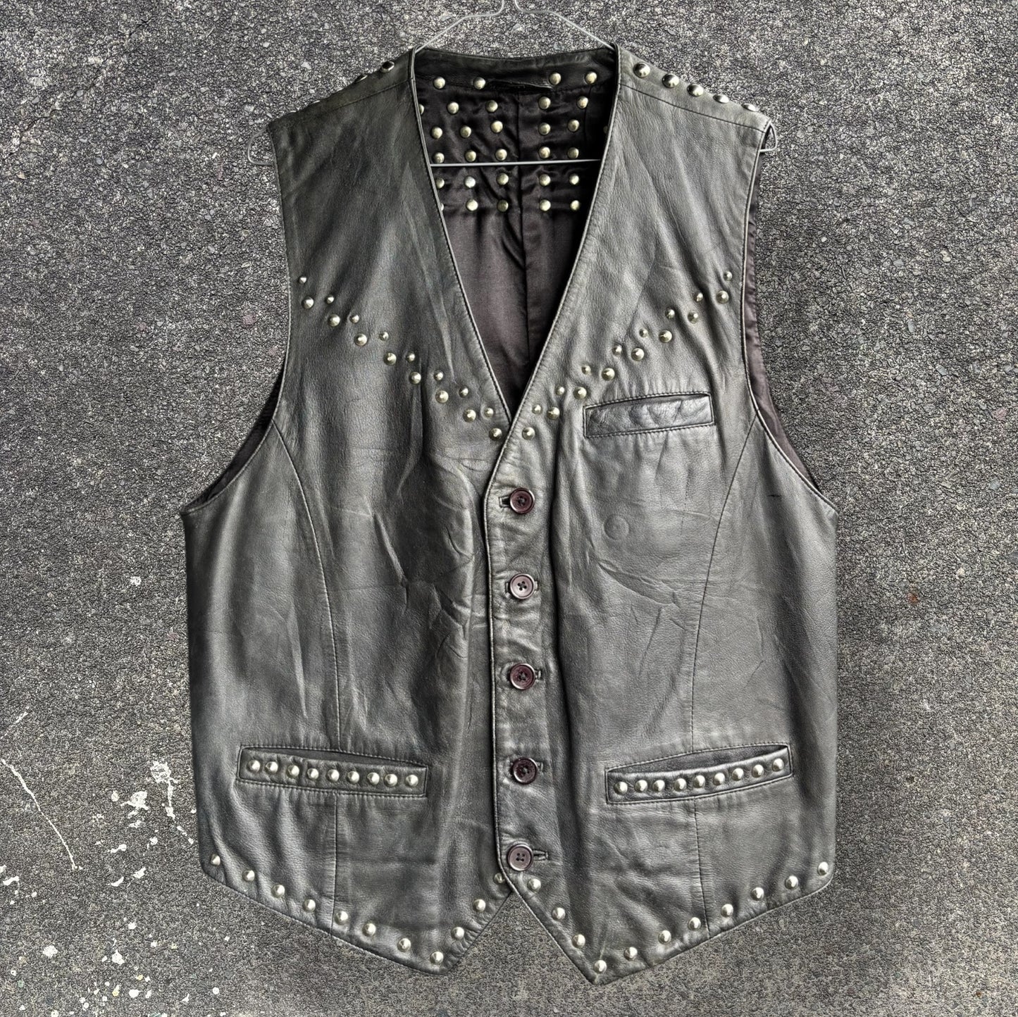 Punk Studded Vest L