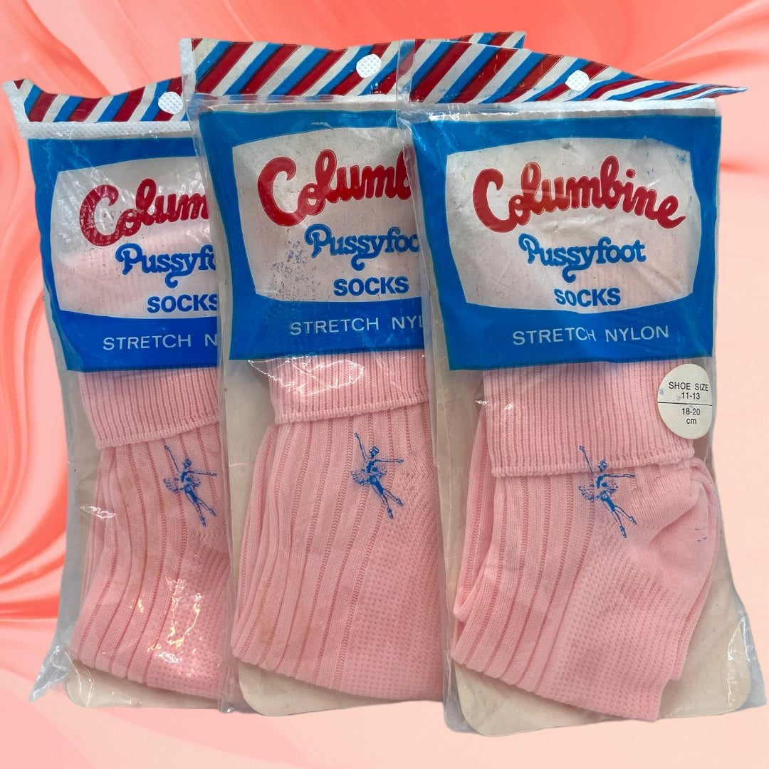 Pussyfoot Retro Nylon Socks Size 6