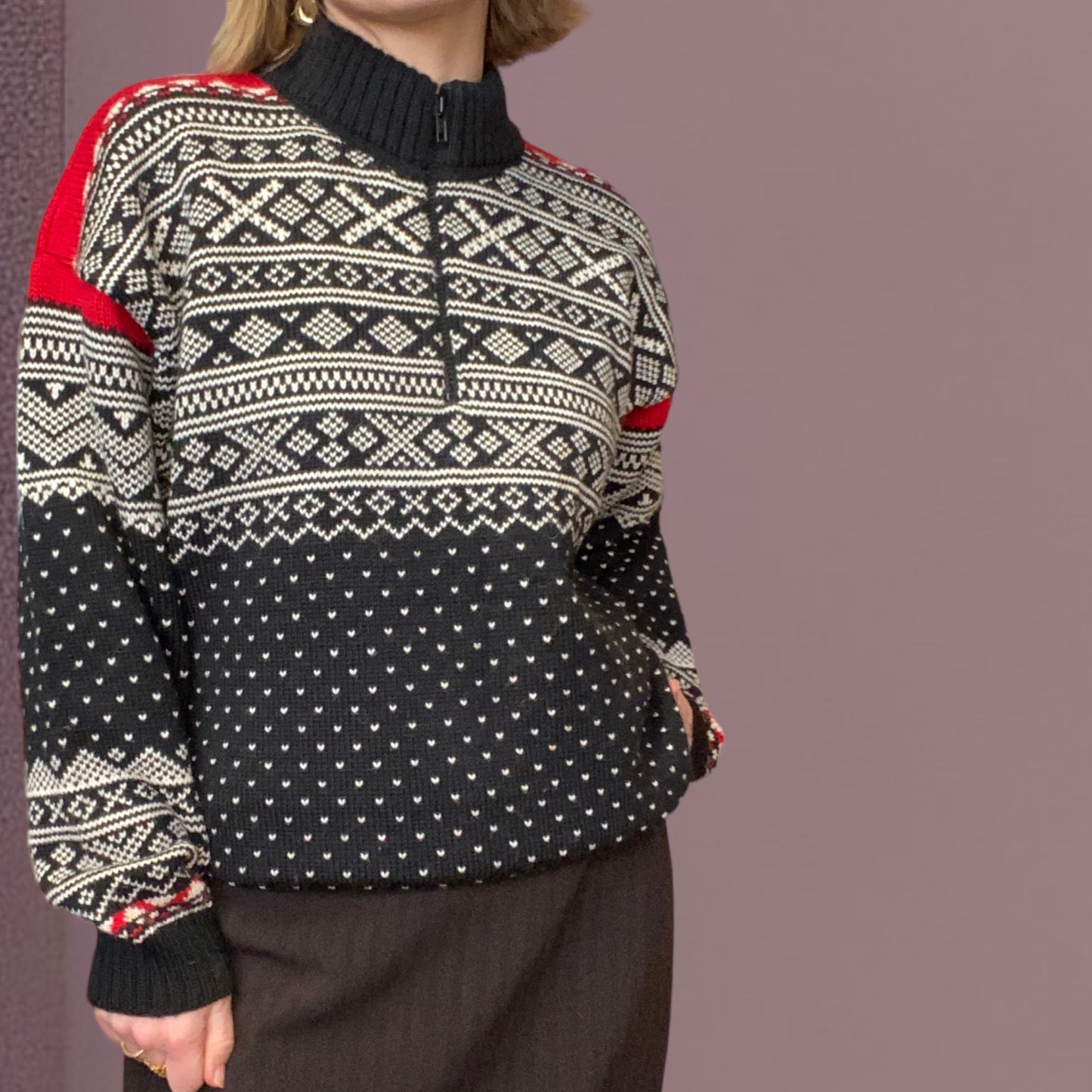 Olympic Park 1/4 Zip Knitted Jumper