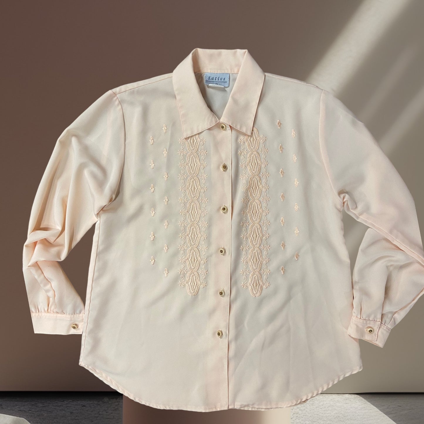 Ornate Retro Blouse Size 14