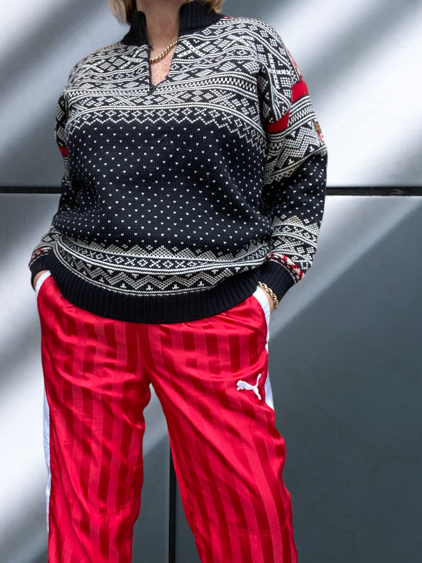 Olympic Park 1/4 Zip Knitted Jumper
