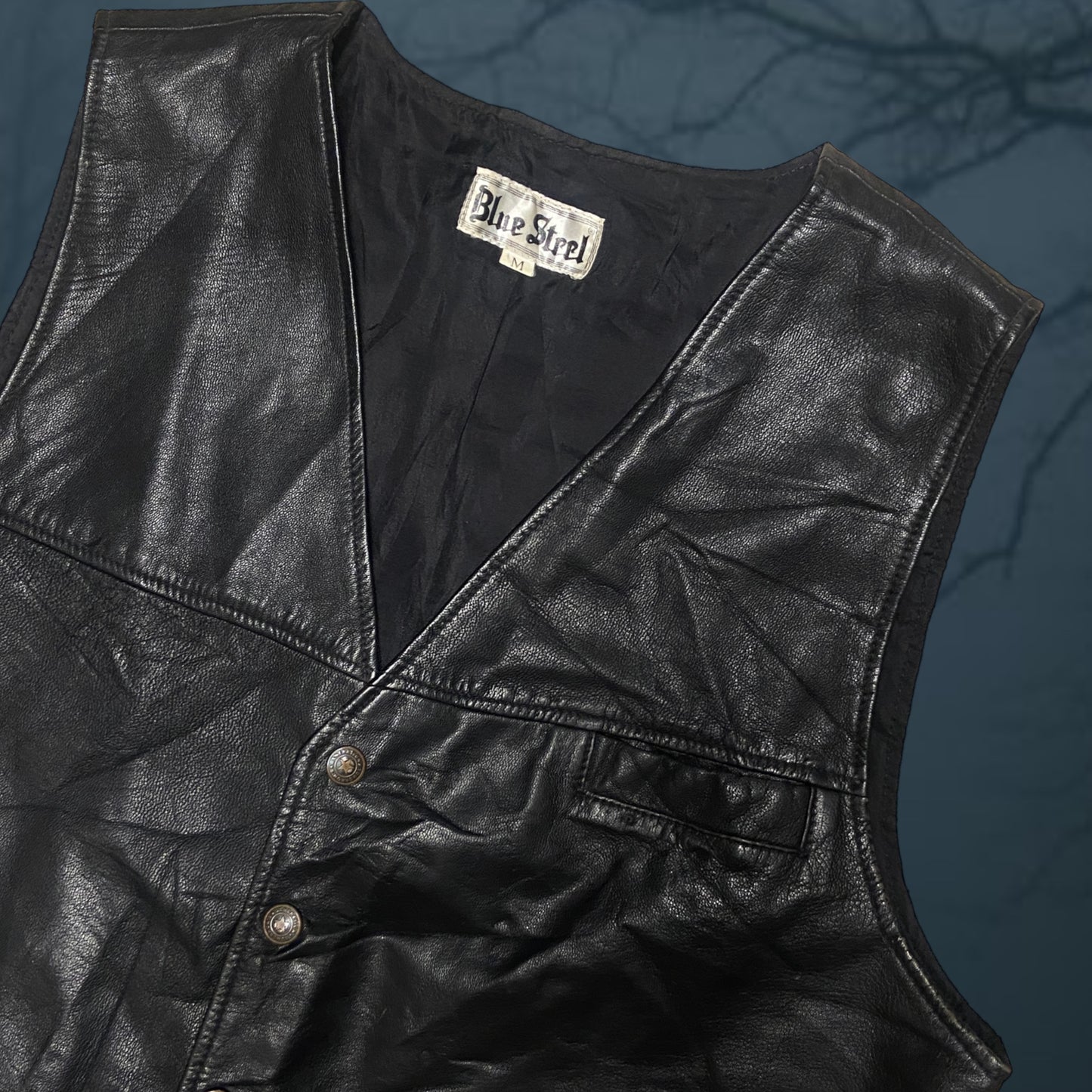 Pierce Leather Vest Size Medium