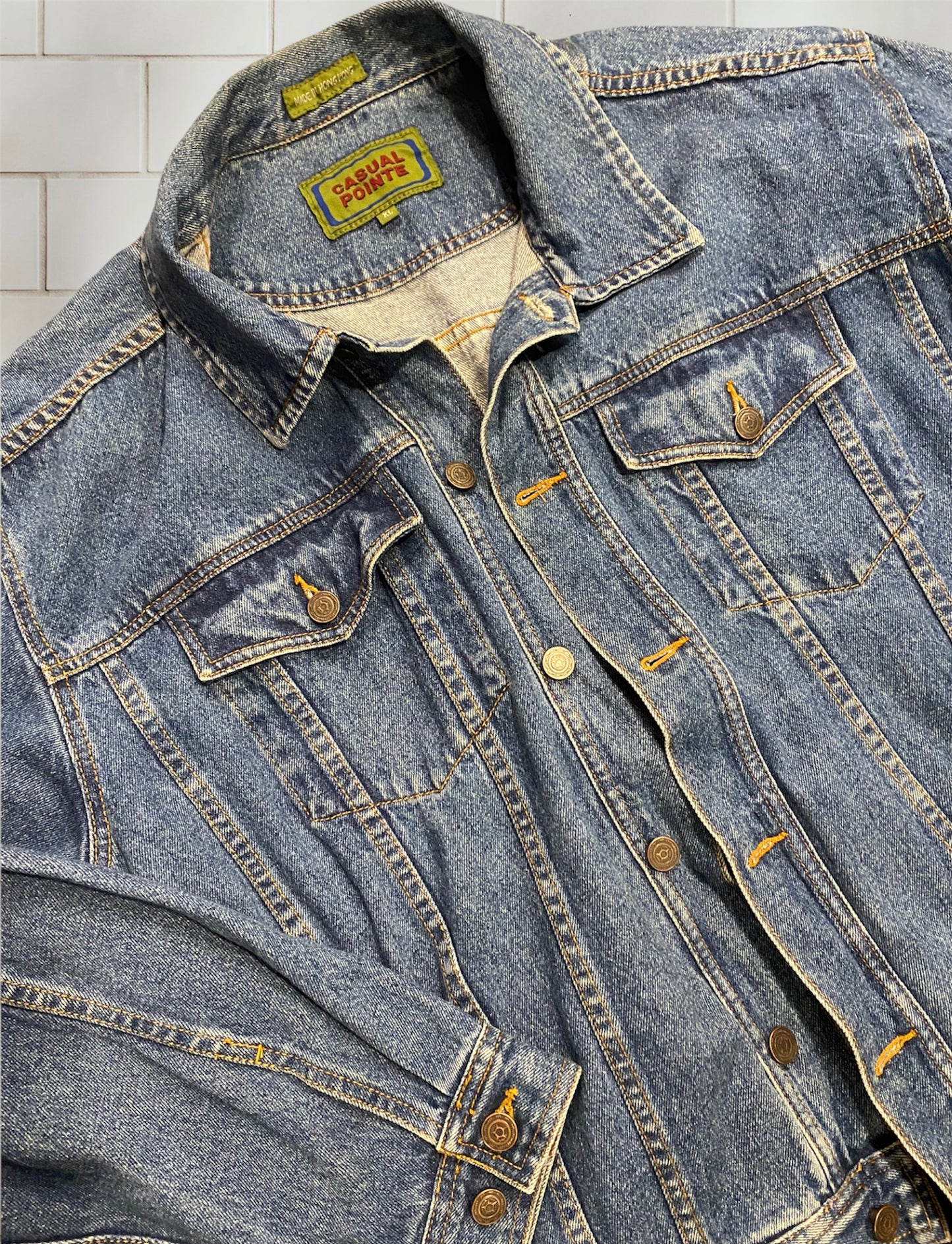 Casual Pointe Denim Jacket
