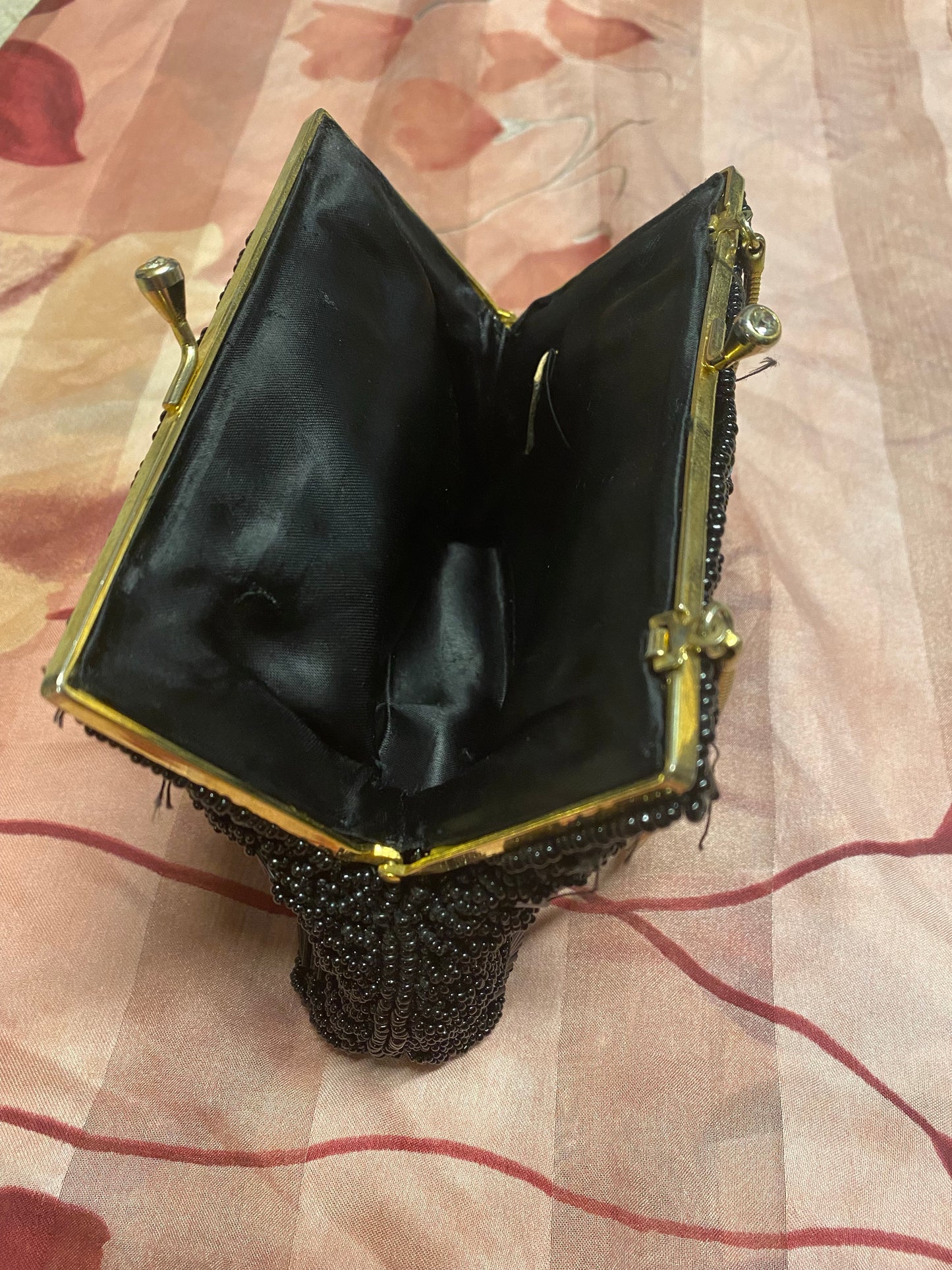 Black & Gold Beaded Bag