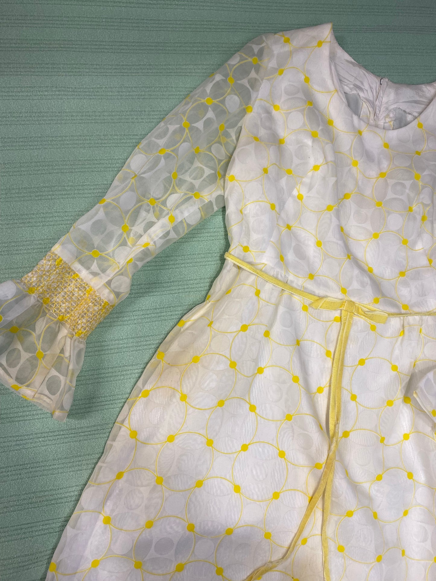 60's Geometric Babydoll Dress Size 6-8