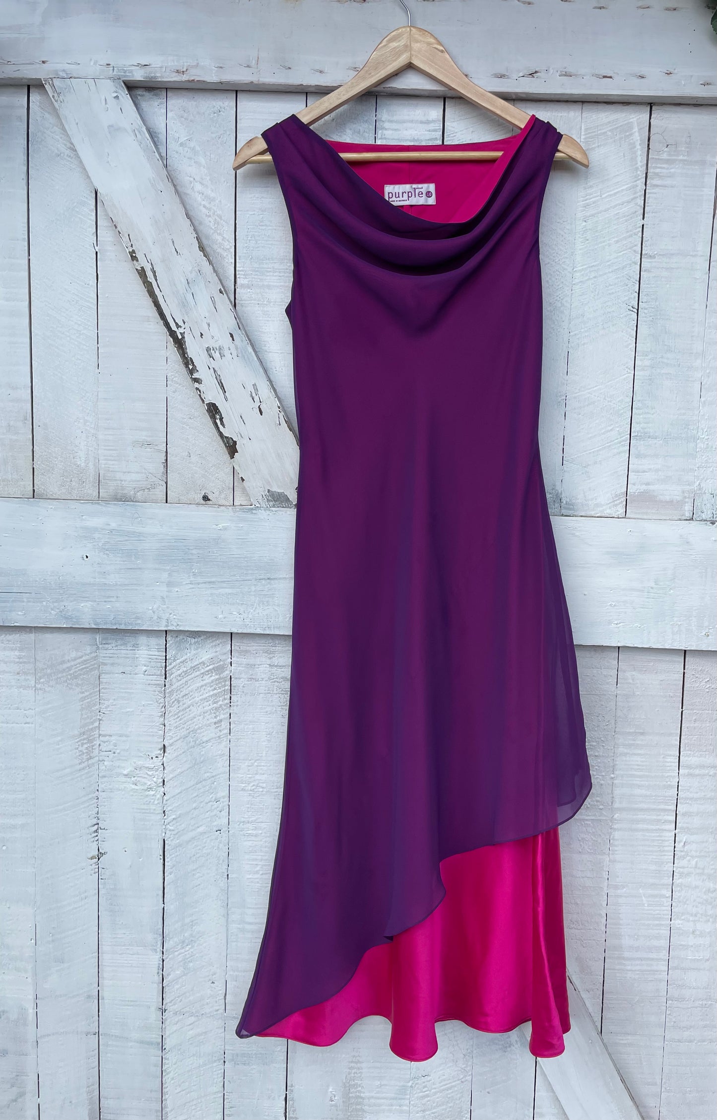 Purple Patch Dress Size 10