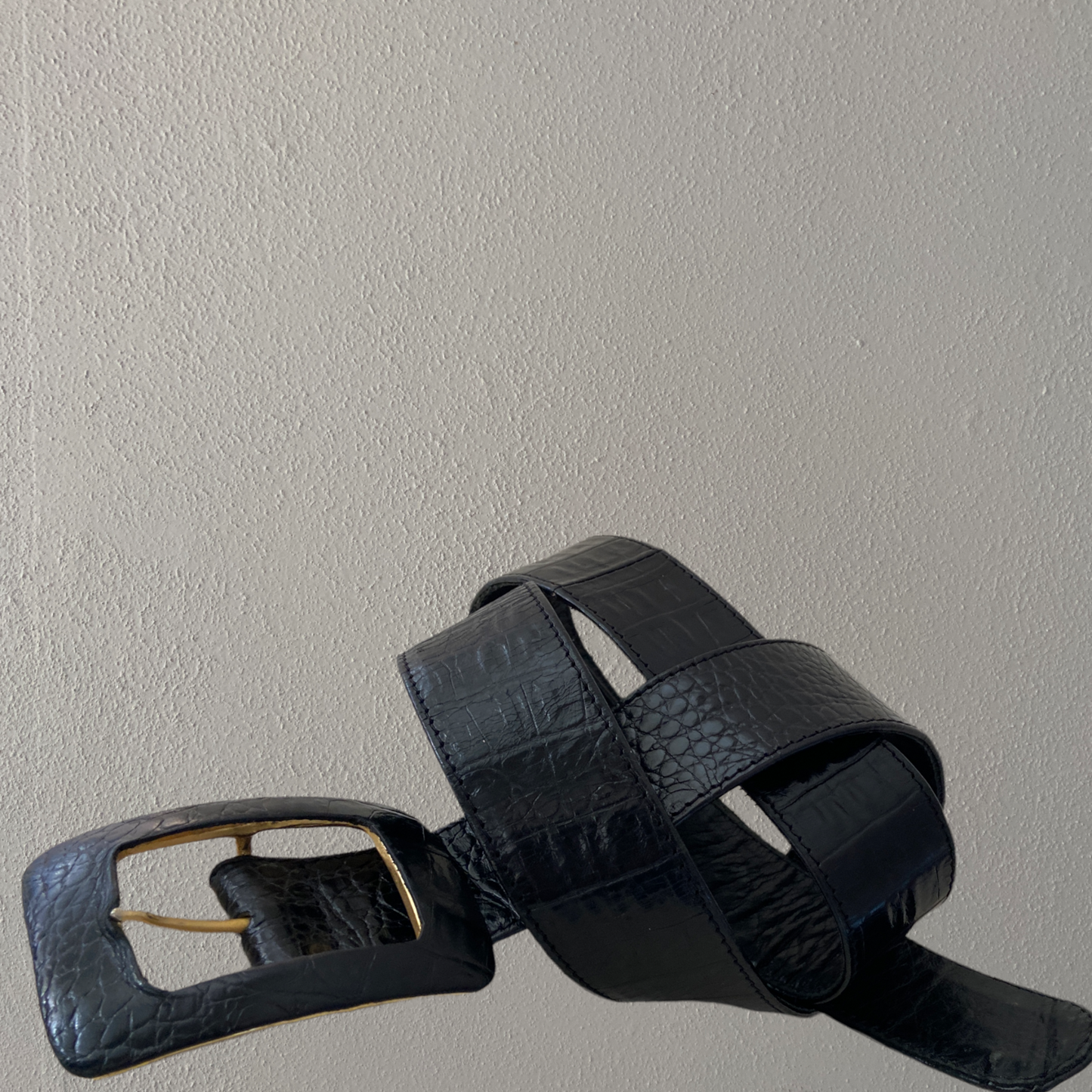 Black Leather Belt 12