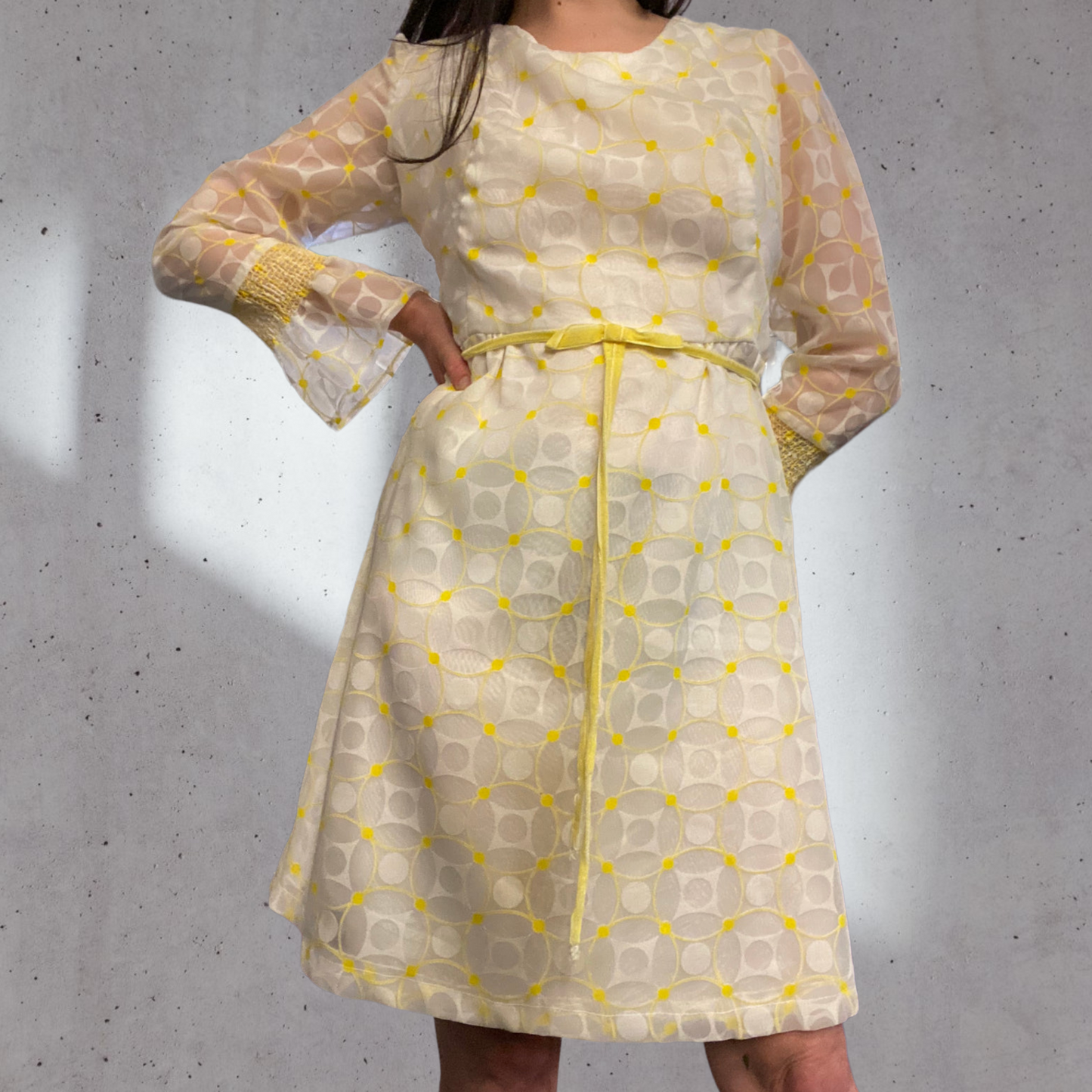 60's Geometric Babydoll Dress Size 6-8