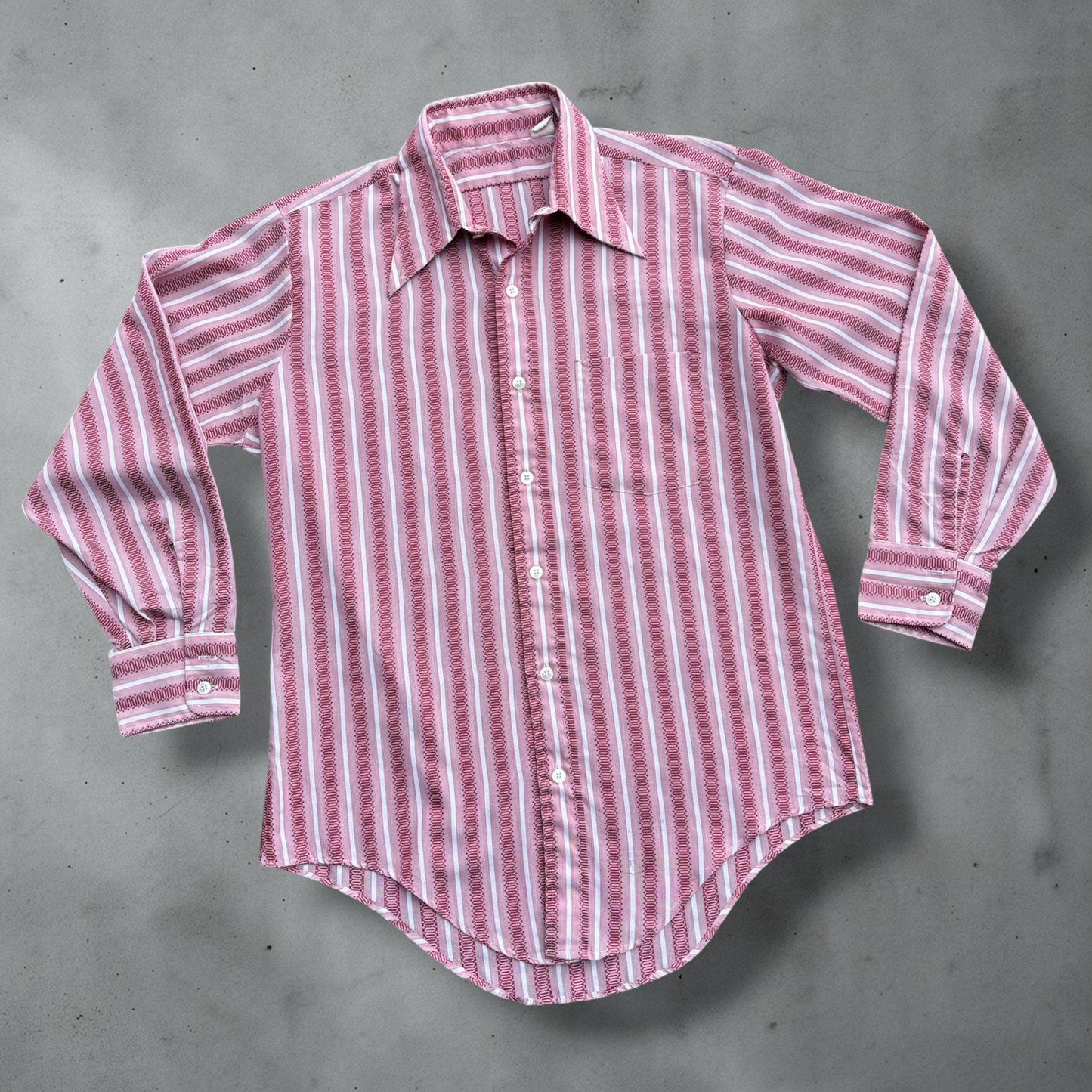Dalton Stripe 70’s Button Up Shirt Size M