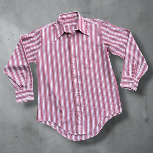 Dalton Stripe 70’s Button Up Shirt Size M