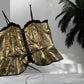 The Ultimate 'It Girl' Gold Corset Top Size 12