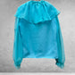 Carol Gets Frilly 70's Aqua Blouse 12