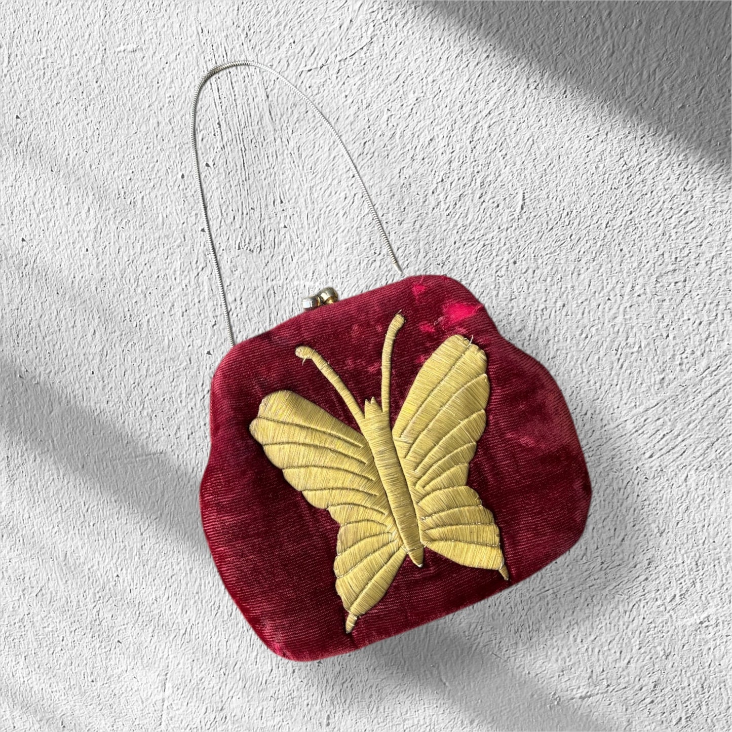 Velvet Butterfly Purse