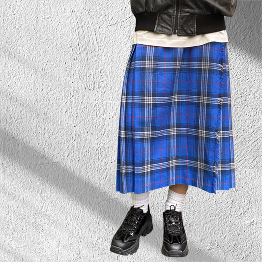 Julius Tartan Midi Skirt Size S