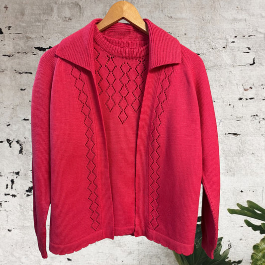 Very Merry knit twin set Size 12