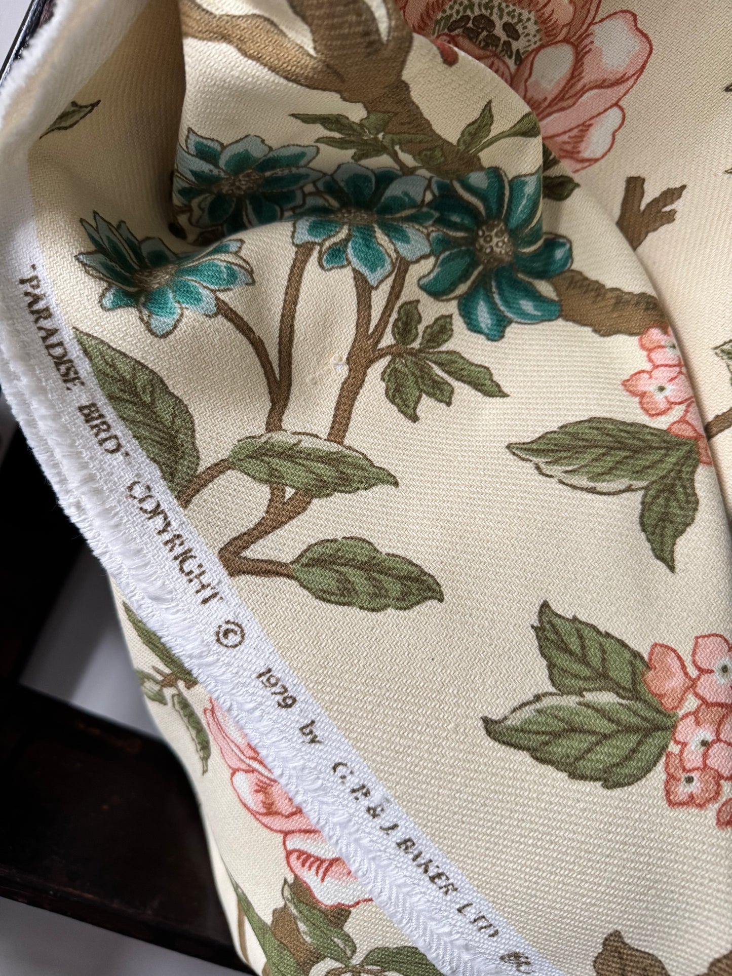 Paradise Bird Vintage Fabric