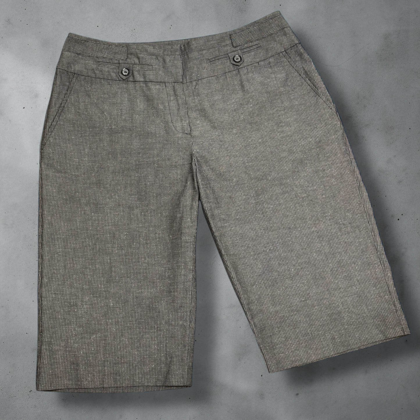 Madison Grey Pinstripe Shorts Size 12