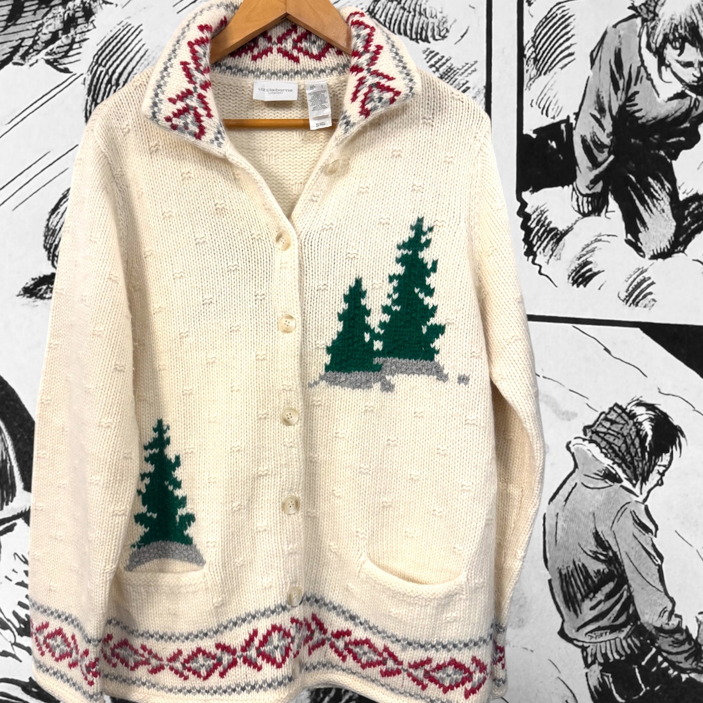 Sally Scenic Cardigan Size L