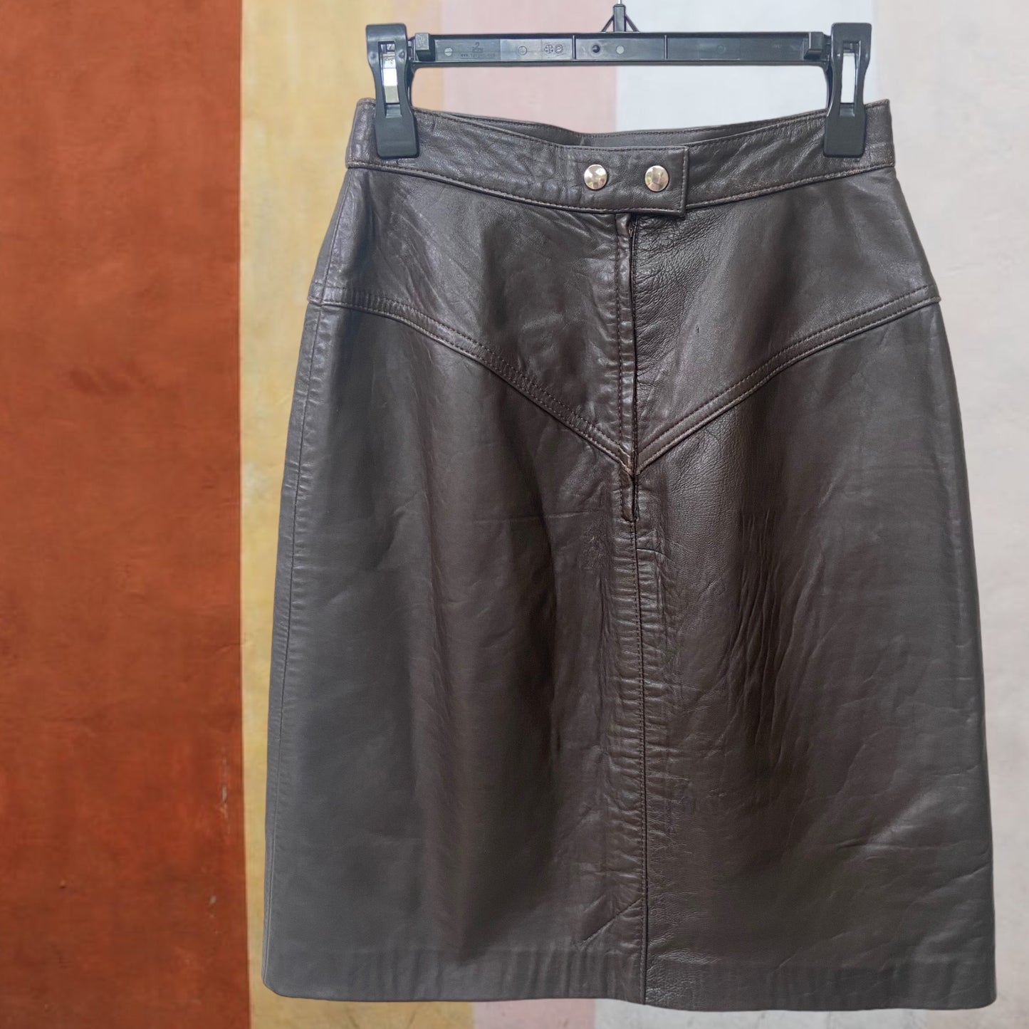 Giradelli Leather Skirt Size 12