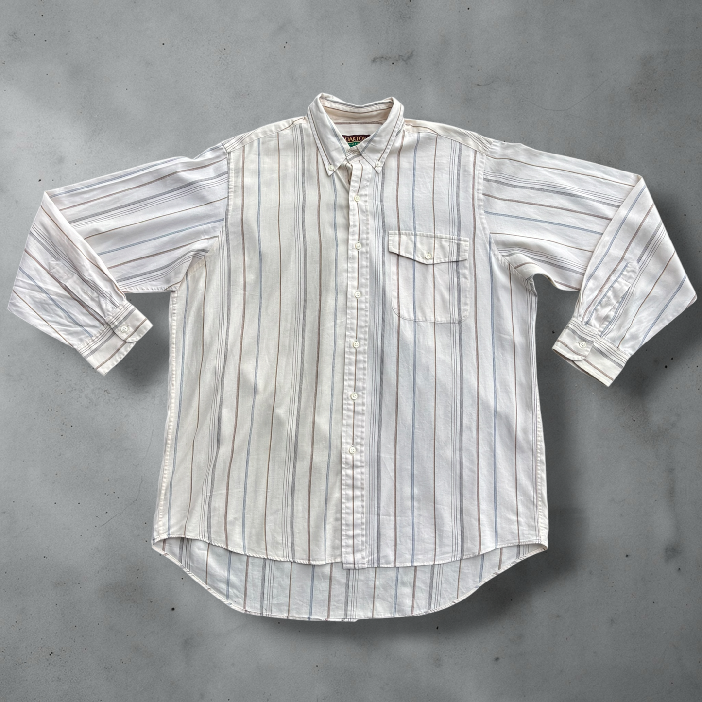 Jules Stripe Button Up Shirt Size L
