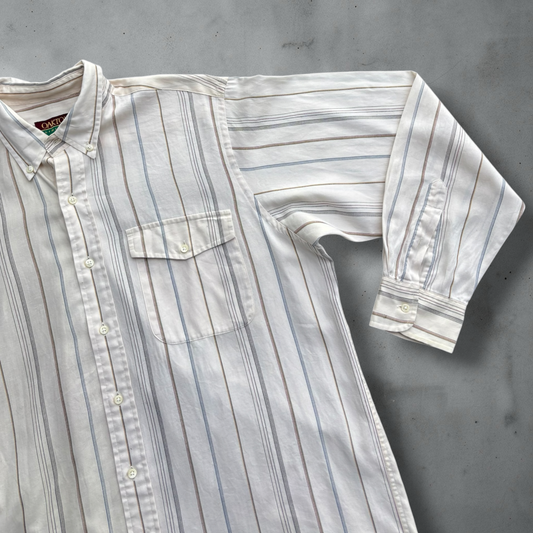 Jules Stripe Button Up Shirt Size L